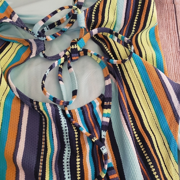 Aerie Striped MultiColor Swimsuit - Picture 5 of 11